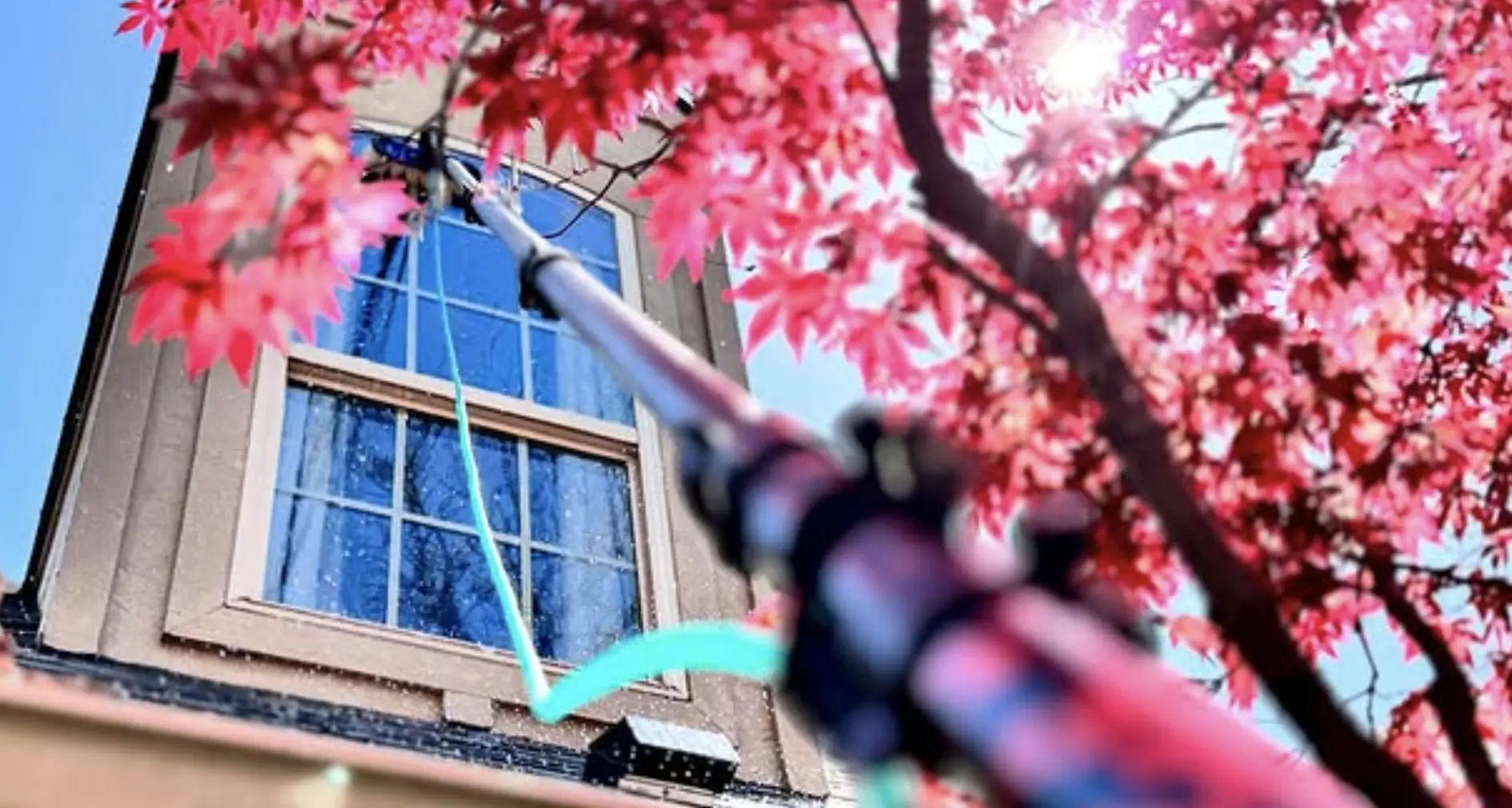 water-fed pole window cleaning